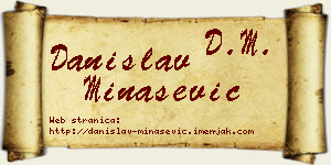 Danislav Minašević vizit kartica